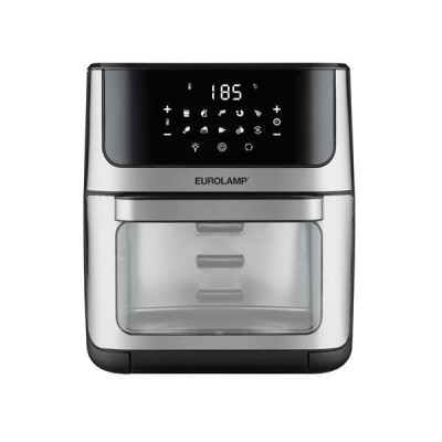 Φριτέζα αέρος-Air fryer 12L 1800W με 10 έξυπνα προεπιλεγμένα προγράμματα παράθυρο και αξεσουάρ σε μαύρο χρώμα με inox Φριτέζα αέρος-Air fryer 12L 1800W με 10 έξυπνα προεπιλεγμένα προγράμματα παράθυρο και αξεσουάρ σε μαύρο χρώμα με inox