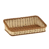Καλάθι ψωμιού Polyrattan 2χρωμο μπεζ-μελί 30x45cm Καλάθι ψωμιού Polyrattan 2χρωμο μπεζ-μελί 30x45cm