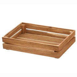Crate 2πλο πλαίσιο ξύλο ακακίας GN1/1 Π32,5xΜ53x12Υcm για αρτοποιήματα