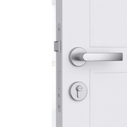 ORBITA B-306 κλειδαριά μπάνιου (privacy) ανοξείδωτη 304 satin nickel για πόρτες 40-45 mm