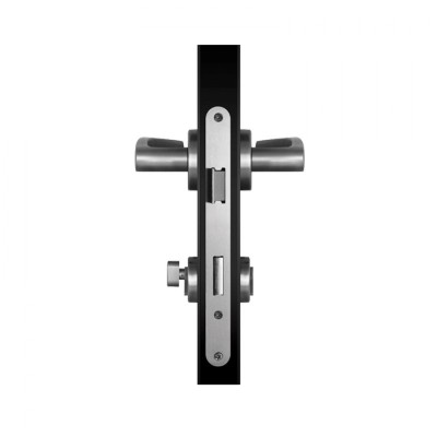 ORBITA B-306 κλειδαριά μπάνιου (privacy) ανοξείδωτη 304 satin nickel για πόρτες 40-45 mm