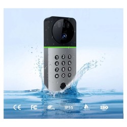 LILIWISE AC01B-CF έξυπνη κλειδαριά με TTLock, WiFi/Bluetooth, αναγνώριση προσώπου, δαχτυλικό αποτύπωμα, PIN, RFID & μηχανικό κλειδί