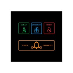 STARPRO SP-AE500 εξωτερική μονάδα ενδείξεων με φωτιζόμενο φόντο touch 86x86mm