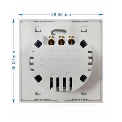 STARPRO SP-AE500 εξωτερική μονάδα ενδείξεων με φωτιζόμενο φόντο touch 86x86mm