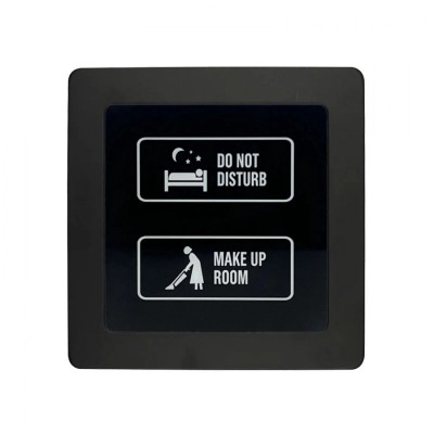 STARPRO SP-B100 εσωτερική μονάδα ενδείξεων DND/MUR αφής με φωτιζόμενο φόντο μαύρο 86x86mm