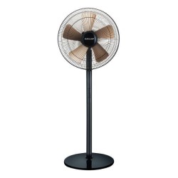 Ανεμιστήρας με ορθοστάτη Φ41 60W σε μαύρο-χρυσό 4 ταχυτήτων και περιστροφή 70°