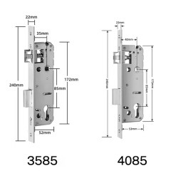 LILIWISE S35A-B μαύρη ultra slim Bluetooth κλειδαριά με πληκτρολόγιο & κάρτα M1 (TTLock)