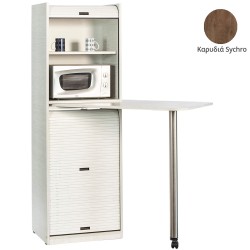 Ντουλάπι Coffee Break πλάτος 60cm με μικρό φουρνάκι μικροκυμάτωνν & χώρο για μικρό ψυγείο απόχρωση καρυδιά sychro κατάλληλο για ξενώνες & γραφεία Ντουλάπι Coffee Break πλάτος 60cm με μικρό φουρνάκι μικροκυμάτωνν & χώρο για μικρό ψυγείο απόχρωση καρυδιά sychro κατάλληλο για ξενώνες & γραφεία