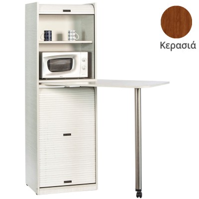 Ντουλάπι Coffee Break πλάτος 60cm με μικρό φουρνάκι μικροκυμάτωνν & χώρο για μικρό ψυγείο απόχρωση κερασιά κατάλληλο για ξενώνες & γραφεία Ντουλάπι Coffee Break πλάτος 60cm με μικρό φουρνάκι μικροκυμάτωνν & χώρο για μικρό ψυγείο απόχρωση κερασιά κατάλληλο για ξενώνες & γραφεία