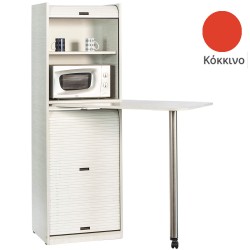Ντουλάπι Coffee Break πλάτος 60cm με μικρό φουρνάκι μικροκυμάτωνν & χώρο για μικρό ψυγείο απόχρωση κόκκινο κατάλληλο για ξενώνες & γραφεία Ντουλάπι Coffee Break πλάτος 60cm με μικρό φουρνάκι μικροκυμάτωνν & χώρο για μικρό ψυγείο απόχρωση κόκκινο κατάλληλο για ξενώνες & γραφεία