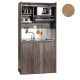 Πολυκουζίνα mini kitchen 105cm απόχρωση δρυς sychro για ξενώνες, γραφεία & φοιτητικά studio