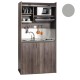 Πολυκουζίνα mini kitchen 105cm απόχρωση γκρι για ξενώνες, γραφεία & φοιτητικά studio