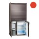 Πολυκουζίνα mini kitchen 105cm απόχρωση κόκκινη για ξενώνες, γραφεία & φοιτητικά studio