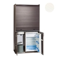 Πολυκουζίνα mini kitchen 105cm απόχρωση λευκή για ξενώνες, γραφεία & φοιτητικά studio