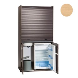 Πολυκουζίνα mini kitchen 105cm απόχρωση δρυς για ξενώνες, γραφεία & φοιτητικά studio
