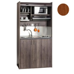 Πολυκουζίνα mini kitchen 105cm απόχρωση κερασιάς για ξενώνες, γραφεία & φοιτητικά studio Πολυκουζίνα mini kitchen 105cm απόχρωση κερασιάς για ξενώνες, γραφεία & φοιτητικά studio