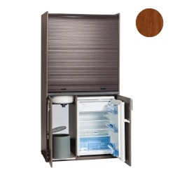 Πολυκουζίνα mini kitchen 105cm απόχρωση κερασιάς για ξενώνες, γραφεία & φοιτητικά studio
