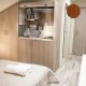 Πολυκουζίνα mini kitchen 105cm απόχρωση κερασιάς για ξενώνες, γραφεία & φοιτητικά studio