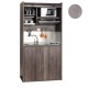 Πολυκουζίνα mini kitchen 105cm απόχρωση πατητή τσιμεντοκονία για ξενώνες, γραφεία & φοιτητικά studio