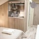 Πολυκουζίνα mini kitchen 105cm απόχρωση πατητή τσιμεντοκονία για ξενώνες, γραφεία & φοιτητικά studio