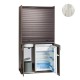 Πολυκουζίνα mini kitchen 105cm απόχρωση πεπαλαιωμένου για ξενώνες, γραφεία & φοιτητικά studio