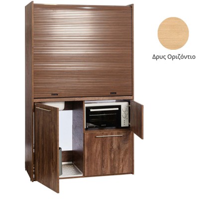 Πολυκουζίνα mini kitchen 125cm με φουρνάκι χωρίς ψυγείο απόχρωση δρυς για ξενώνες, γραφεία & studio Πολυκουζίνα mini kitchen 125cm με φουρνάκι χωρίς ψυγείο απόχρωση δρυς για ξενώνες, γραφεία & studio
