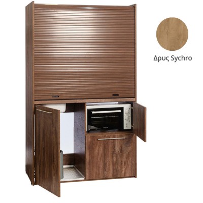 Πολυκουζίνα mini kitchen 125cm με φουρνάκι χωρίς ψυγείο απόχρωση δρυς sychro για ξενώνες & γραφεία Πολυκουζίνα mini kitchen 125cm με φουρνάκι χωρίς ψυγείο απόχρωση δρυς sychro για ξενώνες & γραφεία