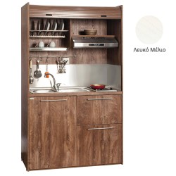 Πολυκουζίνα mini kitchen 125cm με φουρνάκι χωρίς ψυγείο απόχρωση λευκή για ξενώνες & γραφεία Πολυκουζίνα mini kitchen 125cm με φουρνάκι χωρίς ψυγείο απόχρωση λευκή για ξενώνες & γραφεία