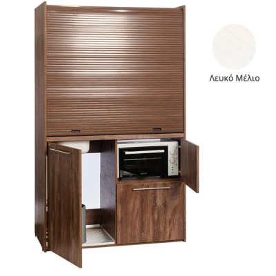 Πολυκουζίνα mini kitchen 125cm με φουρνάκι χωρίς ψυγείο απόχρωση λευκή για ξενώνες & γραφεία Πολυκουζίνα mini kitchen 125cm με φουρνάκι χωρίς ψυγείο απόχρωση λευκή για ξενώνες & γραφεία