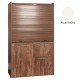 Πολυκουζίνα mini kitchen 125cm με φουρνάκι χωρίς ψυγείο απόχρωση λευκή για ξενώνες & γραφεία