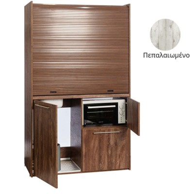 Πολυκουζίνα mini kitchen 125cm με φουρνάκι χωρίς ψυγείο απόχρωση πεπαλαιωμένου για ξενώνες & γραφεία Πολυκουζίνα mini kitchen 125cm με φουρνάκι χωρίς ψυγείο απόχρωση πεπαλαιωμένου για ξενώνες & γραφεία