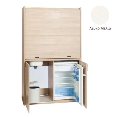 Πολυκουζίνα mini kitchen 125cm απόχρωση λευκή με αριστερή γούρνα με αριστερή γούρνα για ξενώνες, γραφεία & φοιτητικά studio Πολυκουζίνα mini kitchen 125cm απόχρωση λευκή με αριστερή γούρνα με αριστερή γούρνα για ξενώνες, γραφεία & φοιτητικά studio