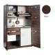 Πολυκουζίνα mini kitchen 125cm απόχρωση βεγγέ με αριστερή γούρνα και μεγάλες πόρτες για φοιτιτικά studios, γραφεία &καταλύματα Πολυκουζίνα mini kitchen 125cm απόχρωση βεγγέ με αριστερή γούρνα και μεγάλες πόρτες για φοιτιτικά studios, γραφεία &καταλύματα