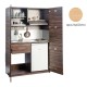 Πολυκουζίνα mini kitchen 125cm απόχρωση ξύλου δρυός οριζόντιο με αριστερή γούρνα και μεγάλες πόρτες για φοιτιτικά studios, γραφεία &καταλύματα Πολυκουζίνα mini kitchen 125cm απόχρωση ξύλου δρυός οριζόντιο με αριστερή γούρνα και μεγάλες πόρτες για φοιτιτικά studios, γραφεία &καταλύματα
