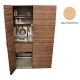 Πολυκουζίνα mini kitchen 125cm απόχρωση ξύλου δρυός οριζόντιο με αριστερή γούρνα και μεγάλες πόρτες για φοιτιτικά studios, γραφεία &καταλύματα Πολυκουζίνα mini kitchen 125cm απόχρωση ξύλου δρυός οριζόντιο με αριστερή γούρνα και μεγάλες πόρτες για φοιτιτικά studios, γραφεία &καταλύματα