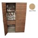 Πολυκουζίνα mini kitchen 125cm απόχρωση ξύλου δρυός ρόζοι με αριστερή γούρνα και μεγάλες πόρτες για φοιτιτικά studios, γραφεία &καταλύματα Πολυκουζίνα mini kitchen 125cm απόχρωση ξύλου δρυός ρόζοι με αριστερή γούρνα και μεγάλες πόρτες για φοιτιτικά studios, γραφεία &καταλύματα