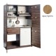 Πολυκουζίνα mini kitchen 125cm απόχρωση ξύλου δρυός sychro με αριστερή γούρνα και μεγάλες πόρτες για φοιτιτικά studios, γραφεία &καταλύματα Πολυκουζίνα mini kitchen 125cm απόχρωση ξύλου δρυός sychro με αριστερή γούρνα και μεγάλες πόρτες για φοιτιτικά studios, γραφεία &καταλύματα