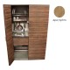 Πολυκουζίνα mini kitchen 125cm απόχρωση ξύλου δρυός sychro με αριστερή γούρνα και μεγάλες πόρτες για φοιτιτικά studios, γραφεία &καταλύματα Πολυκουζίνα mini kitchen 125cm απόχρωση ξύλου δρυός sychro με αριστερή γούρνα και μεγάλες πόρτες για φοιτιτικά studios, γραφεία &καταλύματα