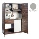 Πολυκουζίνα mini kitchen 125cm απόχρωση γκρι αλουμινίου με αριστερή γούρνα και μεγάλες πόρτες για φοιτιτικά studios, γραφεία &καταλύματα Πολυκουζίνα mini kitchen 125cm απόχρωση γκρι αλουμινίου με αριστερή γούρνα και μεγάλες πόρτες για φοιτιτικά studios, γραφεία &καταλύματα