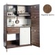 Πολυκουζίνα mini kitchen 125cm απόχρωση ξύλου καρυδιάς με αριστερή γούρνα και μεγάλες πόρτες για φοιτιτικά studios, γραφεία &καταλύματα Πολυκουζίνα mini kitchen 125cm απόχρωση ξύλου καρυδιάς με αριστερή γούρνα και μεγάλες πόρτες για φοιτιτικά studios, γραφεία &καταλύματα