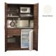 Πολυκουζίνα mini kitchen 125cm απόχρωση λευκή με αριστερή γούρνα και μεγάλες πόρτες για φοιτιτικά studios, γραφεία &καταλύματα
