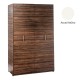 Πολυκουζίνα mini kitchen 125cm απόχρωση λευκή με αριστερή γούρνα και μεγάλες πόρτες για φοιτιτικά studios, γραφεία &καταλύματα