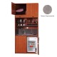 Πολυκουζίνα mini kitchen 125cm με πατάρι & αριστερή γούρνα απόχρωση πατητή τσιμεντοκονία για ξενώνες, γραφεία & φοιτητικά studio Πολυκουζίνα mini kitchen 125cm με πατάρι & αριστερή γούρνα απόχρωση πατητή τσιμεντοκονία για ξενώνες, γραφεία & φοιτητικά studio