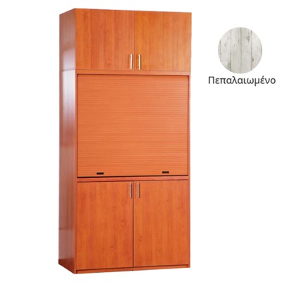 Πολυκουζίνα mini kitchen 125cm με πατάρι & αριστερή γούρνα απόχρωση πεπαλαιωμένου για ξενώνες, γραφεία & studio Πολυκουζίνα mini kitchen 125cm με πατάρι & αριστερή γούρνα απόχρωση πεπαλαιωμένου για ξενώνες, γραφεία & studio