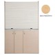 Πολυκουζίνα mini kitchen 140cm απόχρωση δρυς με δεξιά γούρνα για ξενώνες, γραφεία & φοιτητικά studio