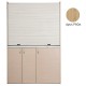 Πολυκουζίνα mini kitchen 140cm απόχρωση δρυς ρόζοι με δεξιά γούρνα για ξενώνες, γραφεία & φοιτητικά studio