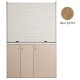 Πολυκουζίνα mini kitchen 140cm απόχρωση δρυς sychro με δεξιά γούρνα για ξενώνες, γραφεία & φοιτητικά studio