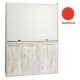 Πολυκουζίνα mini kitchen 160cm απόχρωση κόκκινη για ξενώνες, γραφεία & φοιτητικά studio