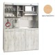 Πολυκουζίνα mini kitchen 160cm απόχρωση δρυς για ξενώνες, γραφεία & φοιτητικά studio Πολυκουζίνα mini kitchen 160cm απόχρωση δρυς για ξενώνες, γραφεία & φοιτητικά studio