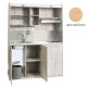 Πολυκουζίνα mini kitchen 160cm απόχρωση δρυς για ξενώνες, γραφεία & φοιτητικά studio Πολυκουζίνα mini kitchen 160cm απόχρωση δρυς για ξενώνες, γραφεία & φοιτητικά studio